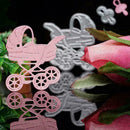 Baby Carriage Pram Cutting Die Stencil Decor Scrapbook Embossing Paper Card B6H0
