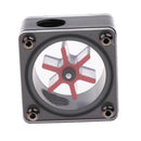 Acrylic G1/4'' Threaded Square Shape Computer Water Cooling Flow Meter