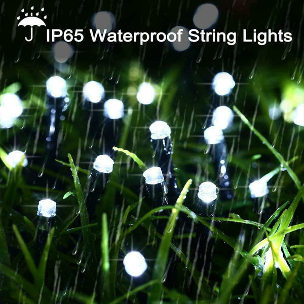 200LED 22m Solar Power Fairy String Light Garden Decorative Lamp (White)