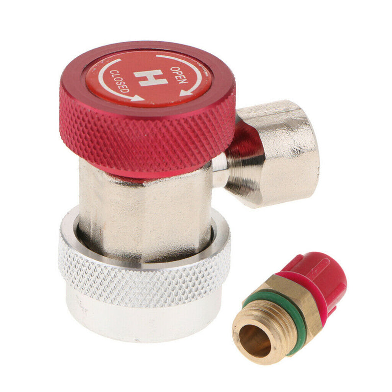R134A High Low Quick Coupler Adapter Screwed Joint +Extractor Valve Core