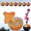 USB 300ml Humidifier Purifier Wood Grain LED Essential Oil Diffuser A