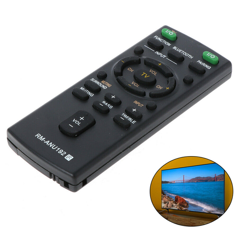 RM-ANU192 Remote Control for Sony Smart LCD LED TV HT-CT60BT SA-CT60BT SA-CT60