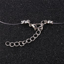 Fashion Women Crystal Necklace Invisible Line Zircon Clavicle Chain FT