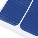 4Pcs/set Blue car door sill scuff  pedal protect carbon fiber stick JR