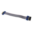 PCI-E 1X Riser Card Extender Ribbon Flexible Cables Adapter Cord