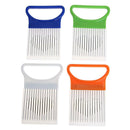 Onion Holder Slicer Vegetable Tool Tomato Cutter Stainless Steel Kitchen Gadget