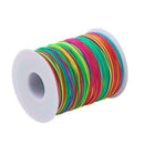 100m Rainbow Colourful Elastic Cord 1mm Thread Stretch String Craft DIY Jewelry