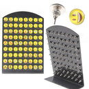 36Pairs Cute Yellow Face Earrings Set Round Emoticons Ear Studs BX