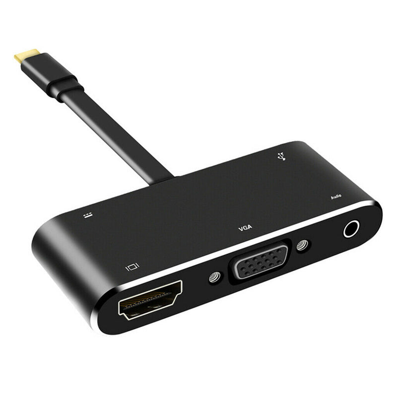 [Upgraded] USB C Hub Adapter, 5-in-1 USB C Adapter with 4K USB C to HDMI,