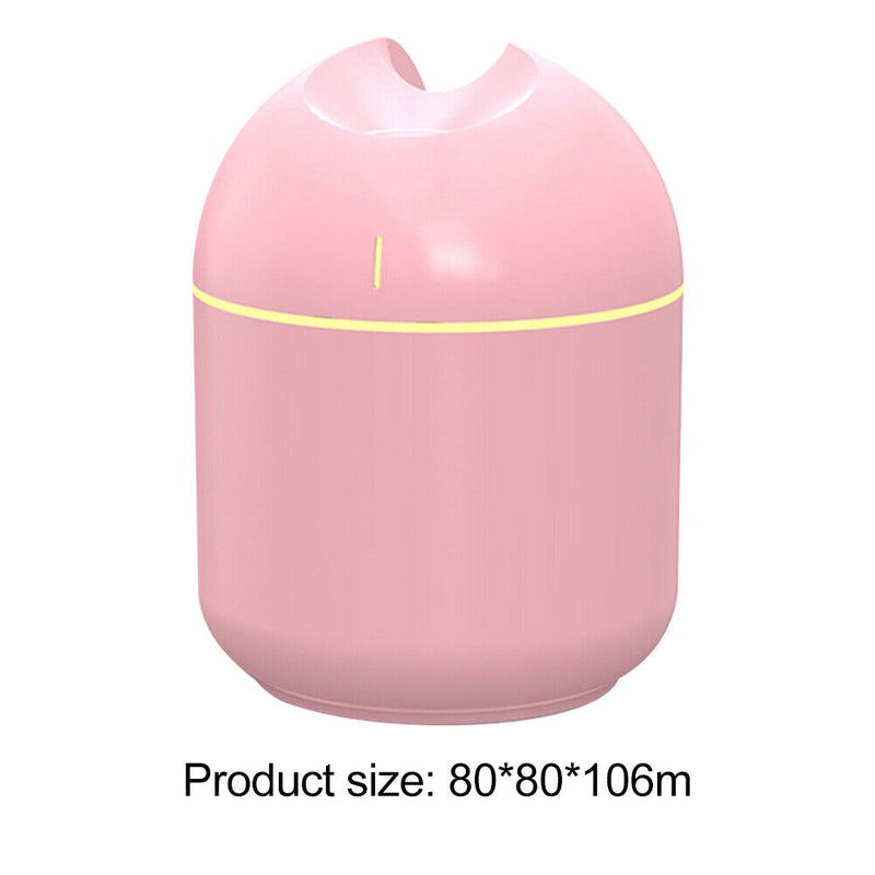 2 Modes Mist Spraying Air Humidifier Aroma Essential Oil Diffuser (Pink) A