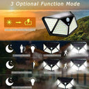 100 LED Solar Power Wall Light Motion Sensor Waterproof Outdoor Garden Lamp K1K4