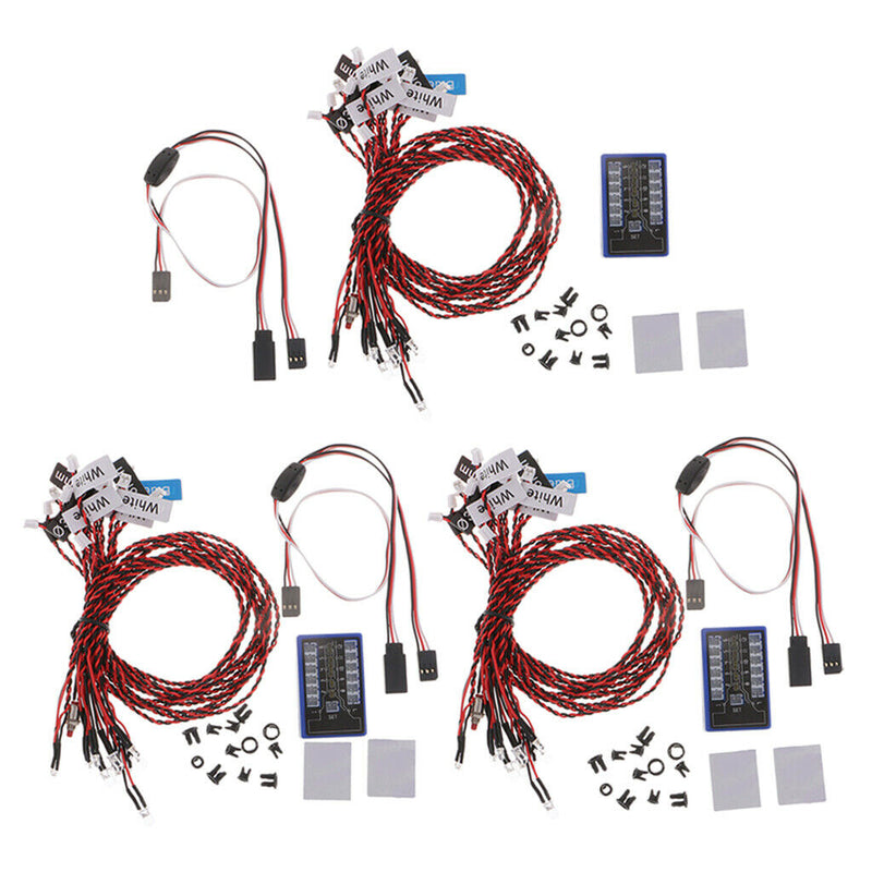 3pcs 1/10 RC Body Decor 12 LEDs Cable Box for HSP D90 RC4WD Accessories