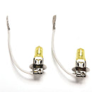 2Pcs 55W 12V H3 Headlight Golden Yellow Car Light White Fog Halogen Bulb JR