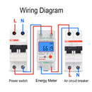 Din Rail Single Phase LCD Digital Power Consumption Energy Electric Meter