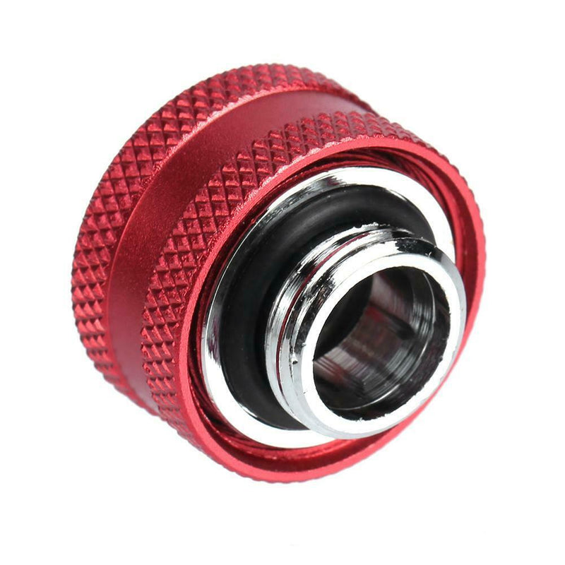 G1/4 Thread Rigid Tube 14mm Hard Tube Extender for PC Water Cooling(Red)