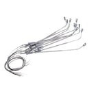 10X White LED Street Light Stainless Steel 1/75 HO OO Scale Layout Park Garden