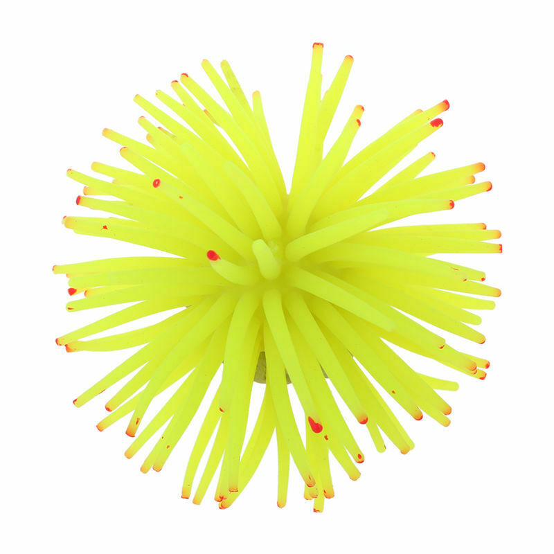 Silicone Aquarium Fish Tank Decor Artificial Coral Plant Underwater Decorat O9S7