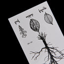 Leaf Tree Temporary Tattoos Body Arm Leg Waterproof Flash Tattoo Stickers B Bj