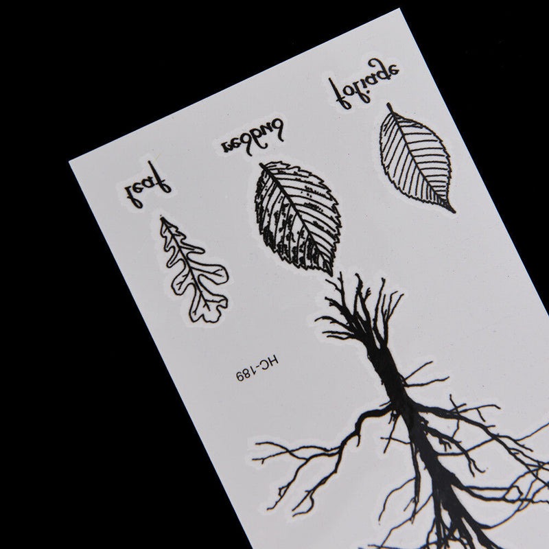 Leaf Tree Temporary Tattoos Body Arm Leg Waterproof Flash Tattoo Stickers B Bj