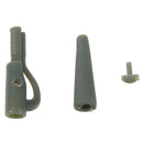 50Pcs/Sets Fishing Terminal Tackle Safety Lead Clips with Pins Tail Rubber