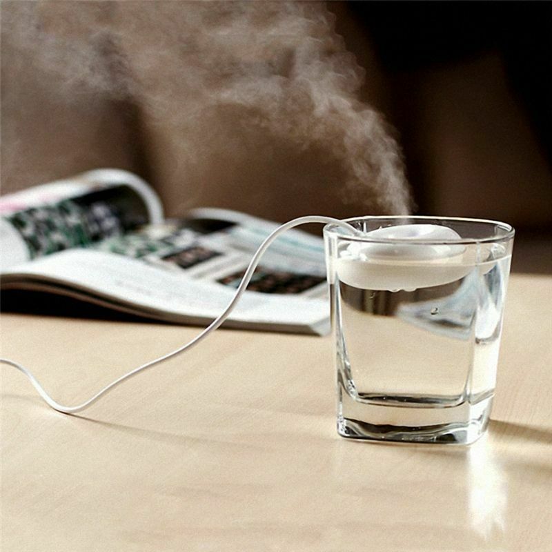 White donut humidifier usb office desktop mini humidifier portable creative L5H6