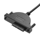 USB 2.0 to Mini SATA 7+6 13Pin Adapter Cable for Laptop CD/DVD ROM Drive A