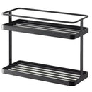 2-Layers Stainless Steel Storage Rack Spice Condiment Basket Desk Organizer