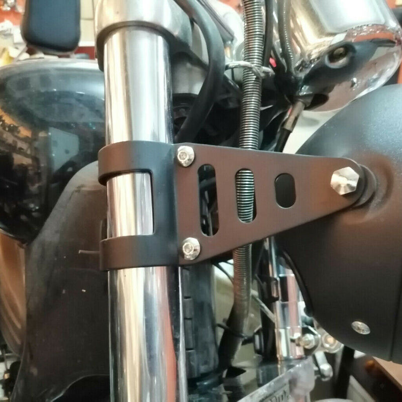 41-43mm Motorcycle Adjustable Headlight Mounting Bracket Head Lamp Holder Stand