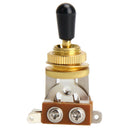 Electric Guitar Brass 3 Way Toggle Switch w/ 3 Pcs 3 Way Toggle Tip Knobs