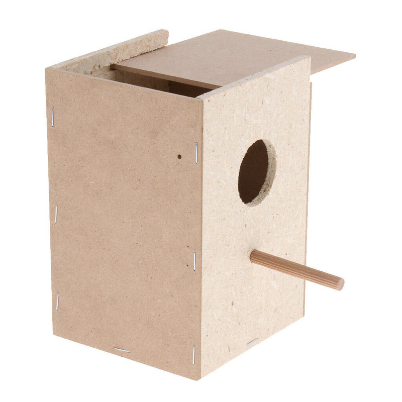 Small Animals Bird House Cages Parrot Breeding Nesting Box with Perch