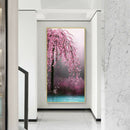 45x85cm Pink Flower Tree Diamond Painting Full Round Drill Cross Stitch Kit A