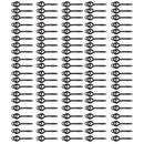 25pcs 15mm Carp Fishing Bait Screw Carp Hair Rigs Hook Terminal Tackle With Ring