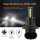2Pcs 9006 LED Fog Light Bulbs DRL 3200 Lumens Super Bright 84-SMD 12V 24V 9