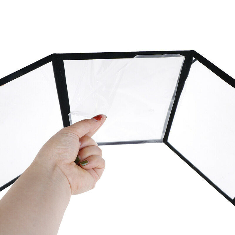 3-Way Mirror for Practice Poker Coin Technique Card Pad Magic Props Accessor Gw