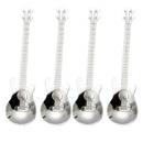 Guitar Coffee Teaspoons,4 Pcs Stainless Steel Musical Coffee Spoons Teaspoo S9U1