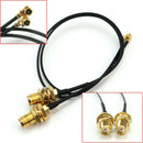 2Pcs 21cm I-PEX Female to RP-SMA Female Antenna WiFi Pigtail Connector Cab MLD