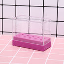10 holes nail drill bit holder stand displayer organizer nail art manicure box Z
