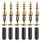6Pcs Universal 3.5mm Male Plug Adapter Headset Cable Wire Connector Head
