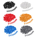 100 Pieces Touch Sensitive Slider Ribbed Mixer Fader Knob Caps 8mm Black