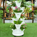 Stackable Three Pedal Pot Basket Container, White Qty: 1Pcs