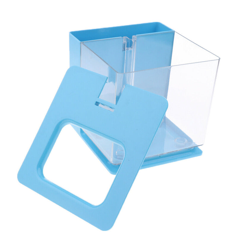 Self Cleaning Acrylic Fish Tank Bowl for Office Home Creative Gifts Blue