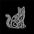 Lovely Lace Animal Cat Scrapbooking Die Stamps Sstencils Embossing Party CardOE
