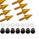 10x M5 Aluminium Alloy Motorcycle Windscreen Bolts Screws Nut Kit Golden