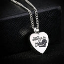 always in my heart  Ashes Keepsake Memorial Urn NecklaceBX