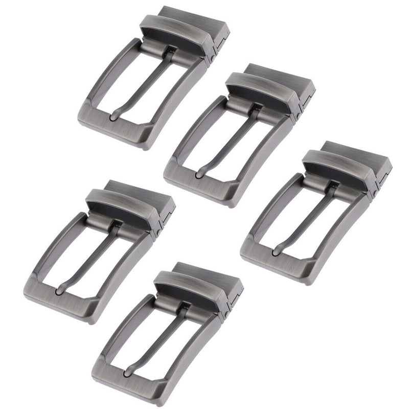 5x Mens Metal Reversible Belt Buckle Replacement Retro Pin Buckle Rectangle