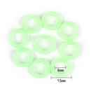 50Pcs Green Color Camping Night Vision Luminous Ring Round Tents Accessories Z