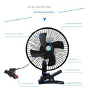 Car Dashboard Swing Fan Car Clip-On Rotary Fan Home Gm Car Truck Fan