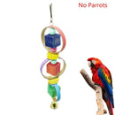 2 Packs Bird Swing Chewing Toys Parrot Hammock Bell Toys Suitable for Small