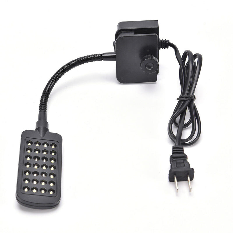 28 LED Aquarium Fish Tank Clamp Clip Lamp Light White & Blue Color Lighting M&O