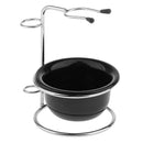 Men Shaving Stand Bowl Set Facial Beard Stainless Steel Razor Stand Holder+ Bowl